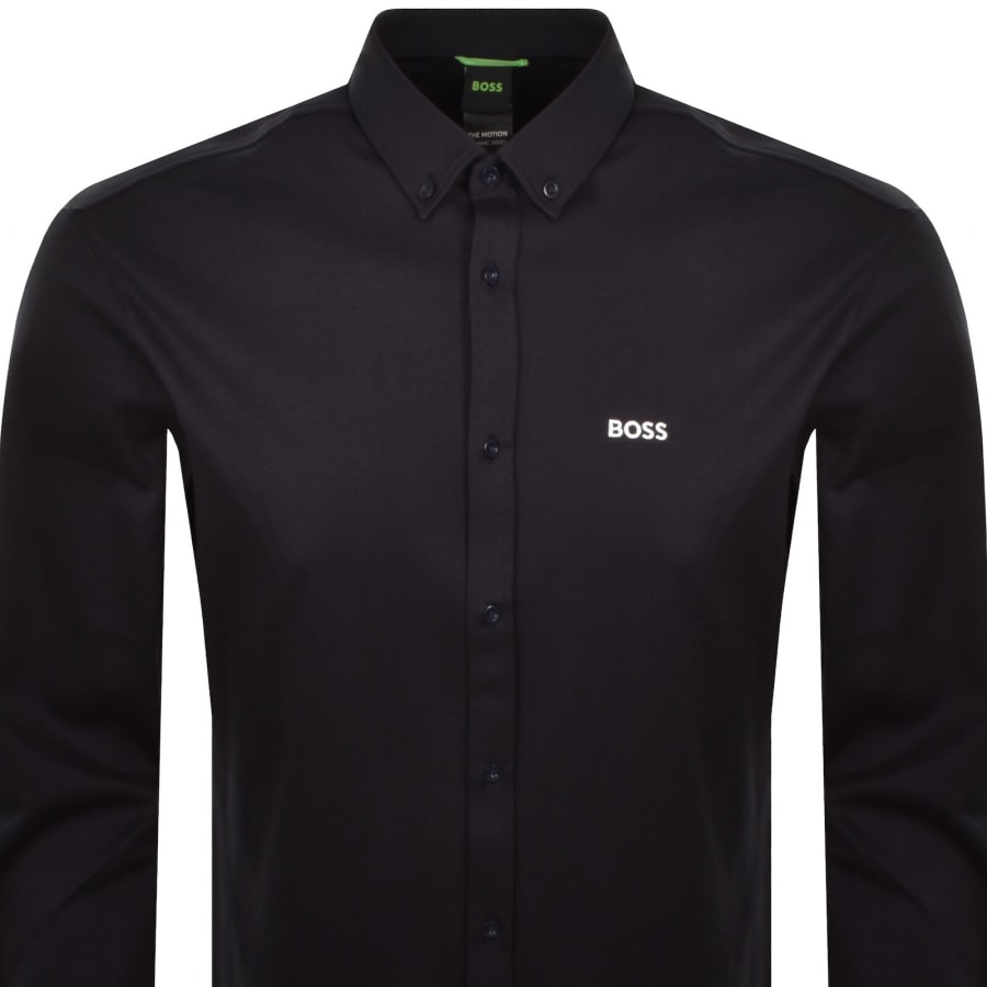 Image number 2 for BOSS ST Motion Long Sleeve Shirt Dark Blue