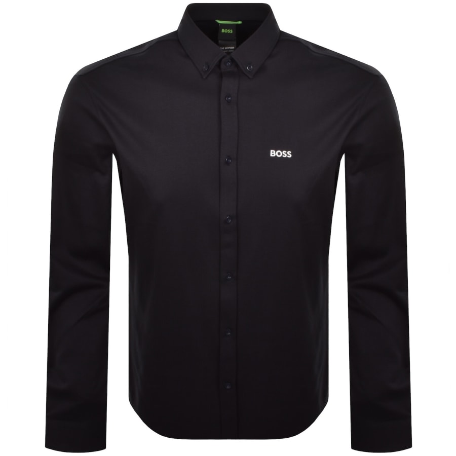 Image number 1 for BOSS ST Motion Long Sleeve Shirt Dark Blue