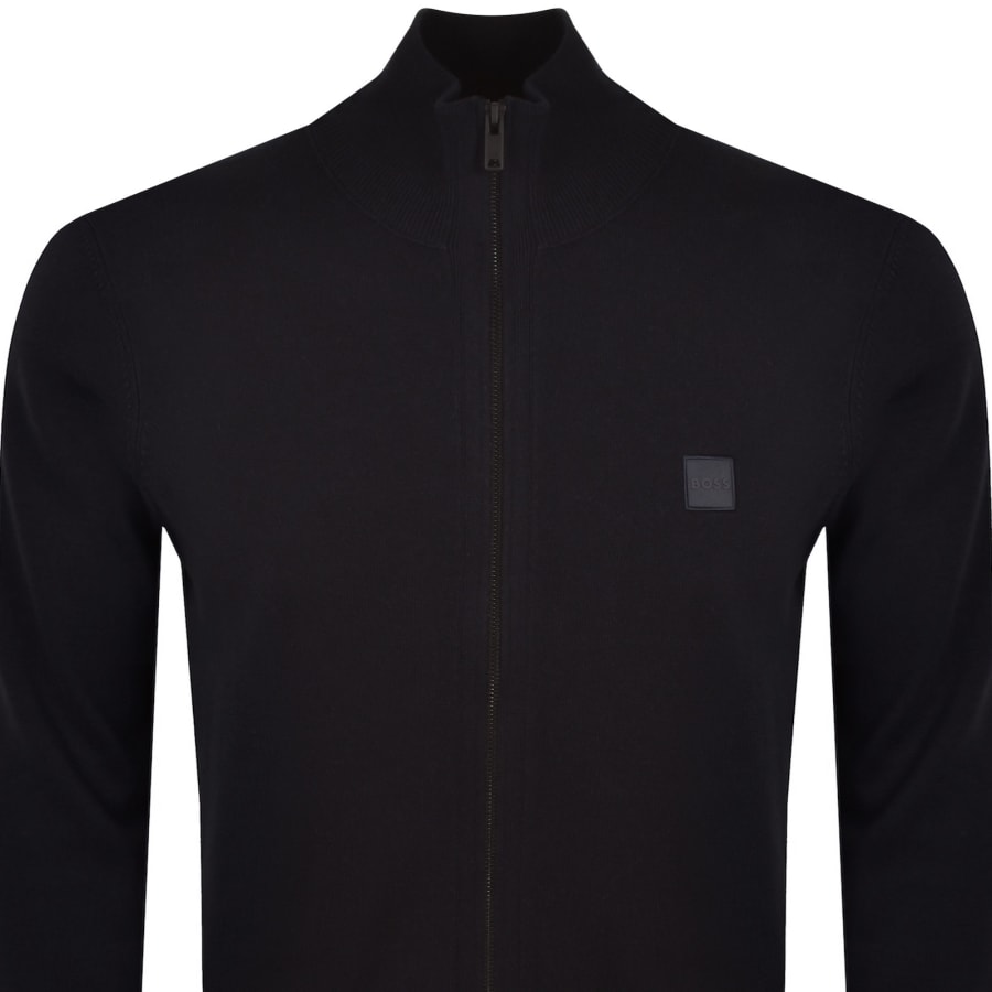 Image number 2 for BOSS Kanozip Jumper Dark Blue