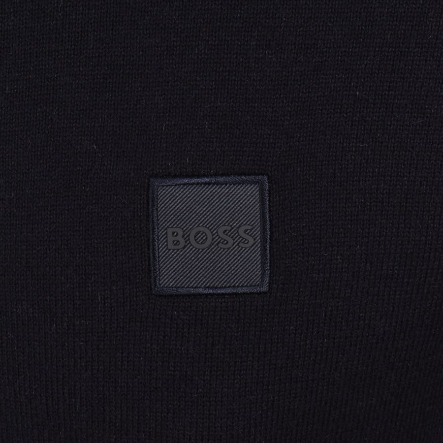 Image number 3 for BOSS Kanozip Jumper Dark Blue