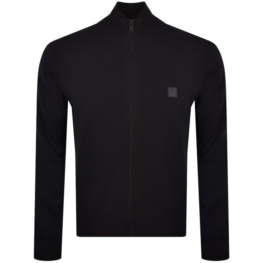 Image number 1 for BOSS Kanozip Jumper Dark Blue