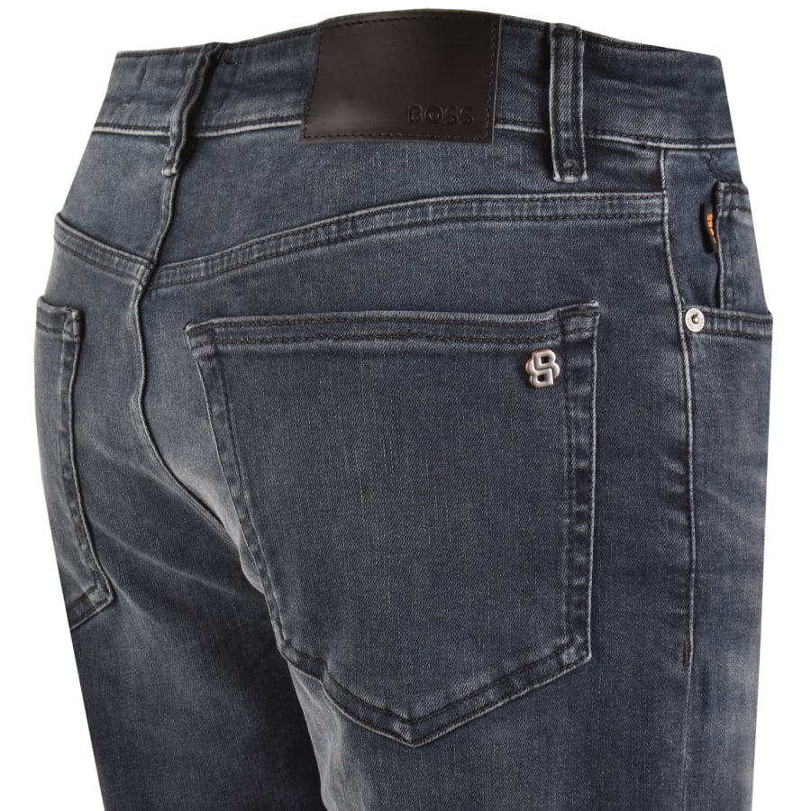 Image number 4 for BOSS Ogden BO Straight Jeans Dark Blue
