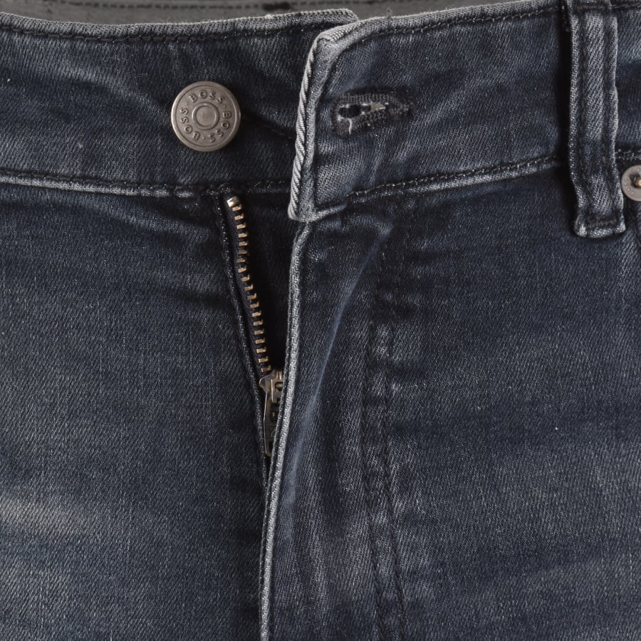 Image number 5 for BOSS Ogden BO Straight Jeans Dark Blue