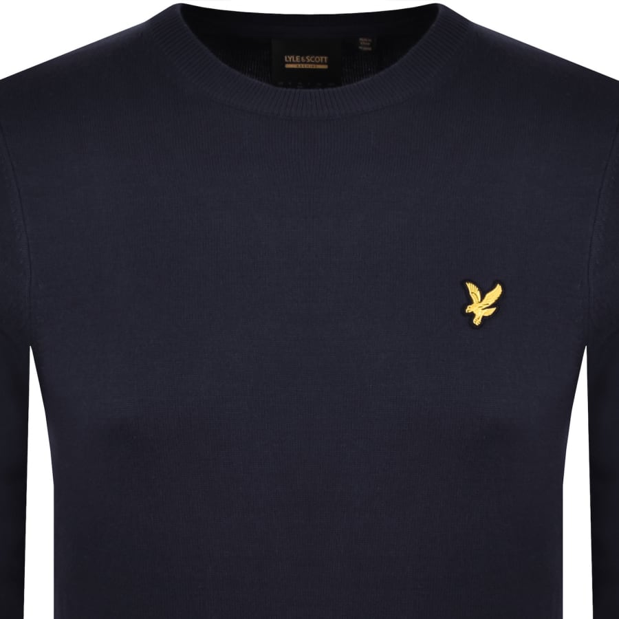 Image number 2 for Lyle And Scott Archive Knitted Jumper Navy