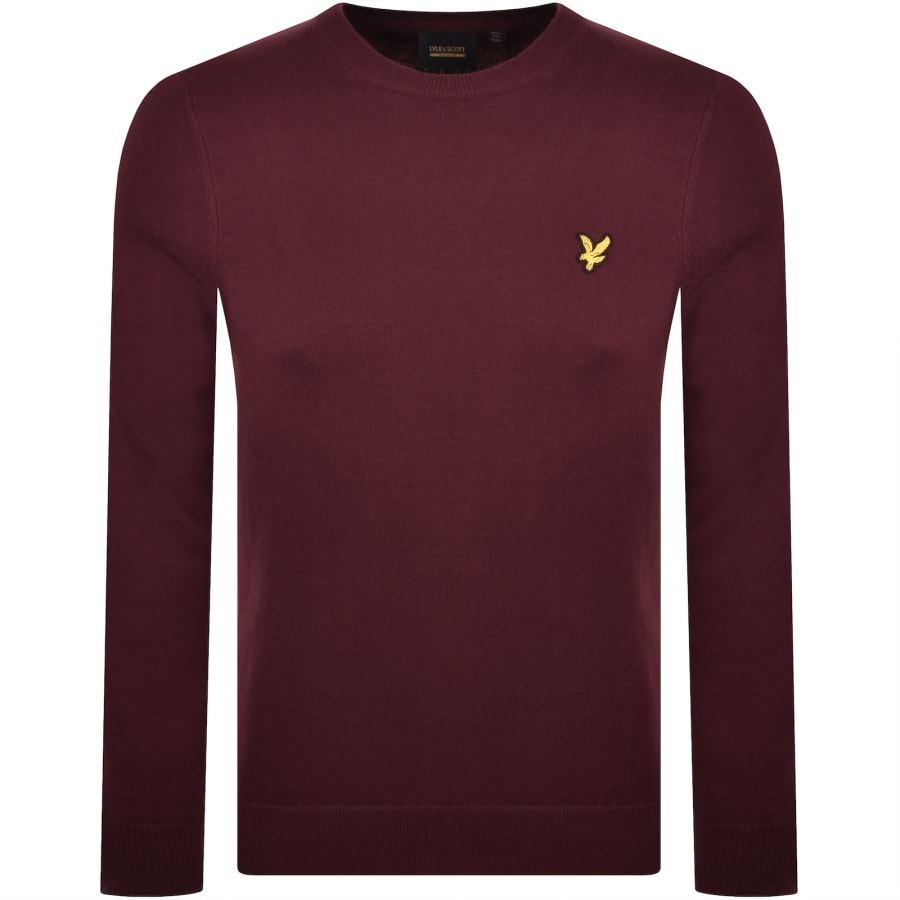 Image number 1 for Lyle And Scott Archive Knitted Jumper Burgundy