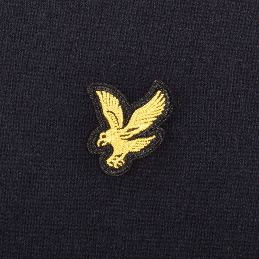 Image number 3 for Lyle And Scott Cotton Merino Jumper Navy