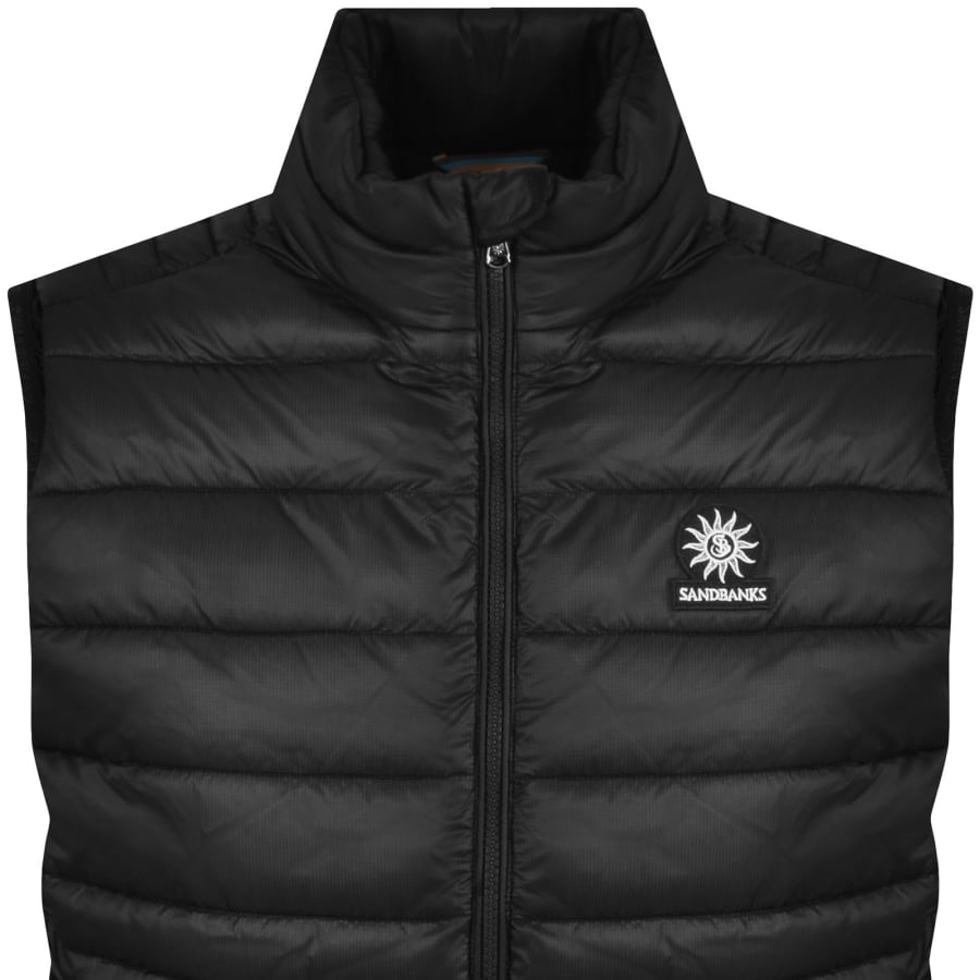 Image number 2 for Sandbanks Micro Puffer Gilet Black