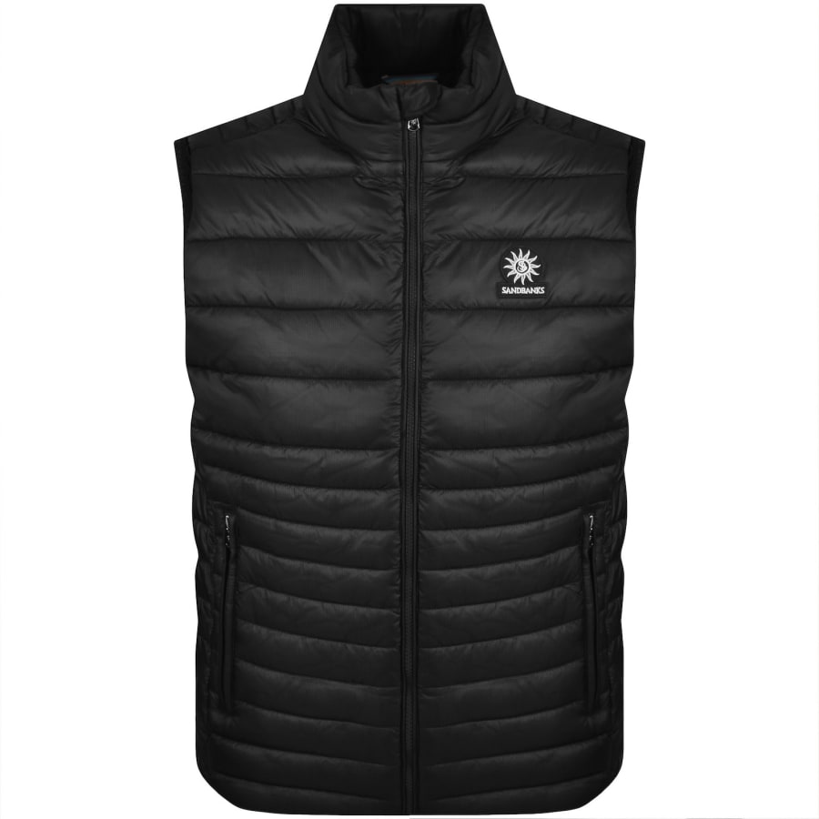 Image number 1 for Sandbanks Micro Puffer Gilet Black