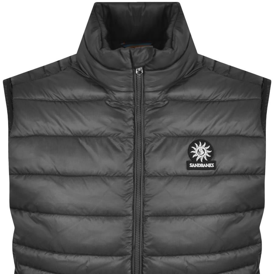 Image number 2 for Sandbanks Micro Puffer Gilet Anthracite Grey