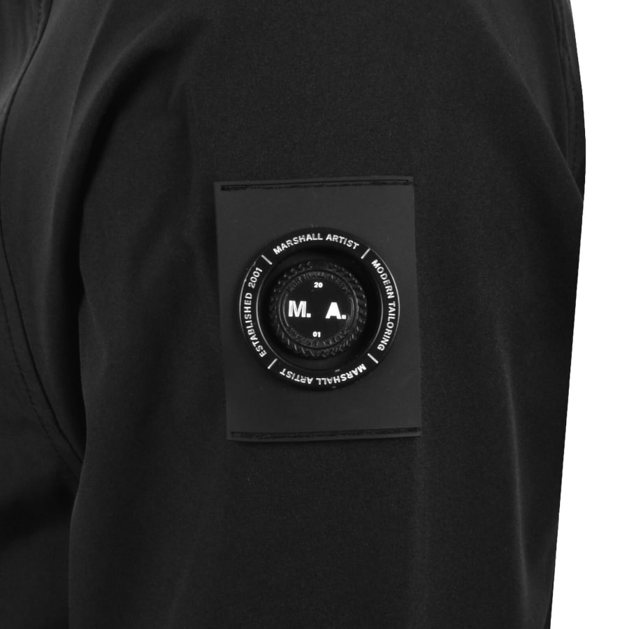 Image number 4 for Marshall Artist Brunswick Trench Jacket Black