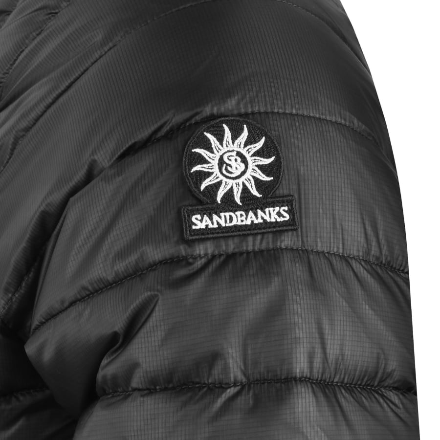 Image number 3 for Sandbanks Micro Puffer Jacket Black
