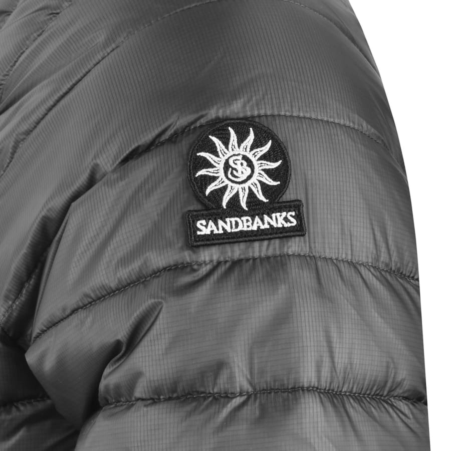 Image number 3 for Sandbanks Micro Puffer Jacket Grey