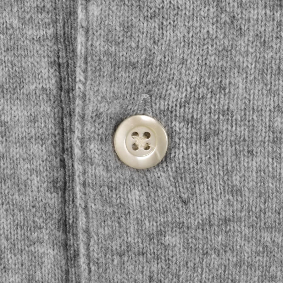 Image number 4 for Gant Superfine Lambswool Polo Grey