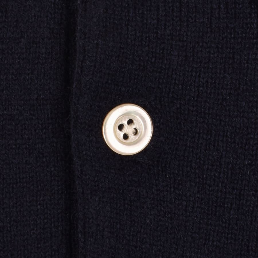 Image number 4 for Gant Superfine Lambswool Polo Navy
