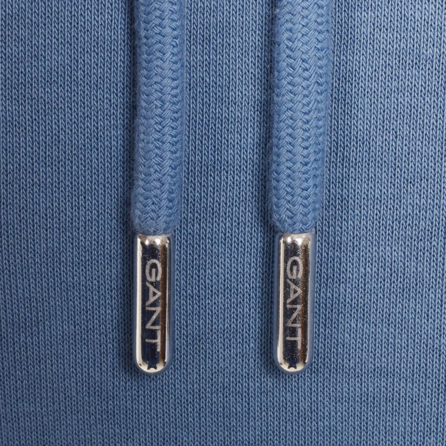 Image number 4 for Gant Regular Fit Shield Hoodie Blue