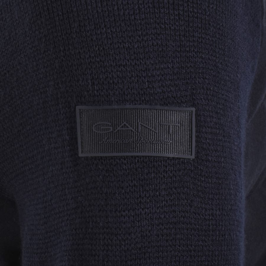 Image number 3 for Gant Insulated Hybrid Flannel Jacket Navy
