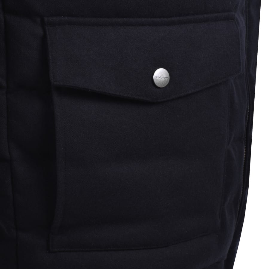 Image number 5 for Gant Insulated Hybrid Flannel Jacket Navy