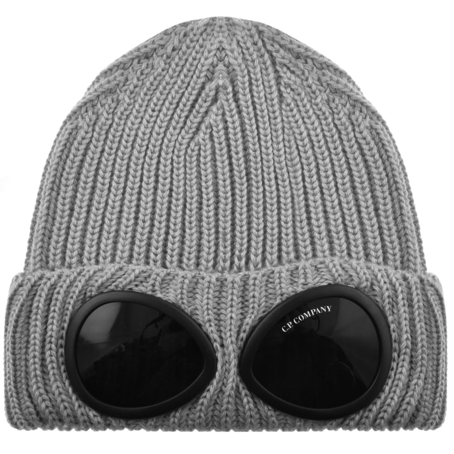 Image number 1 for CP Company Goggle Beanie Hat Grey