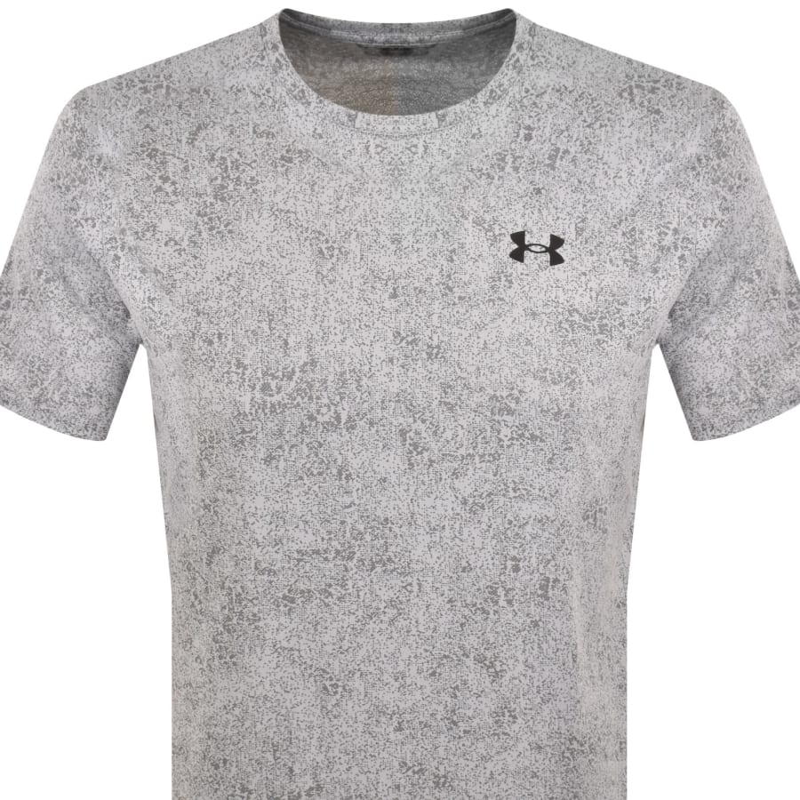 Image number 2 for Under Armour Tech Pixelate T Shirt Mod Grey