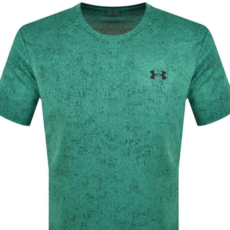 Image number 2 for Under Armour Tech Pixelate T Shirt Green