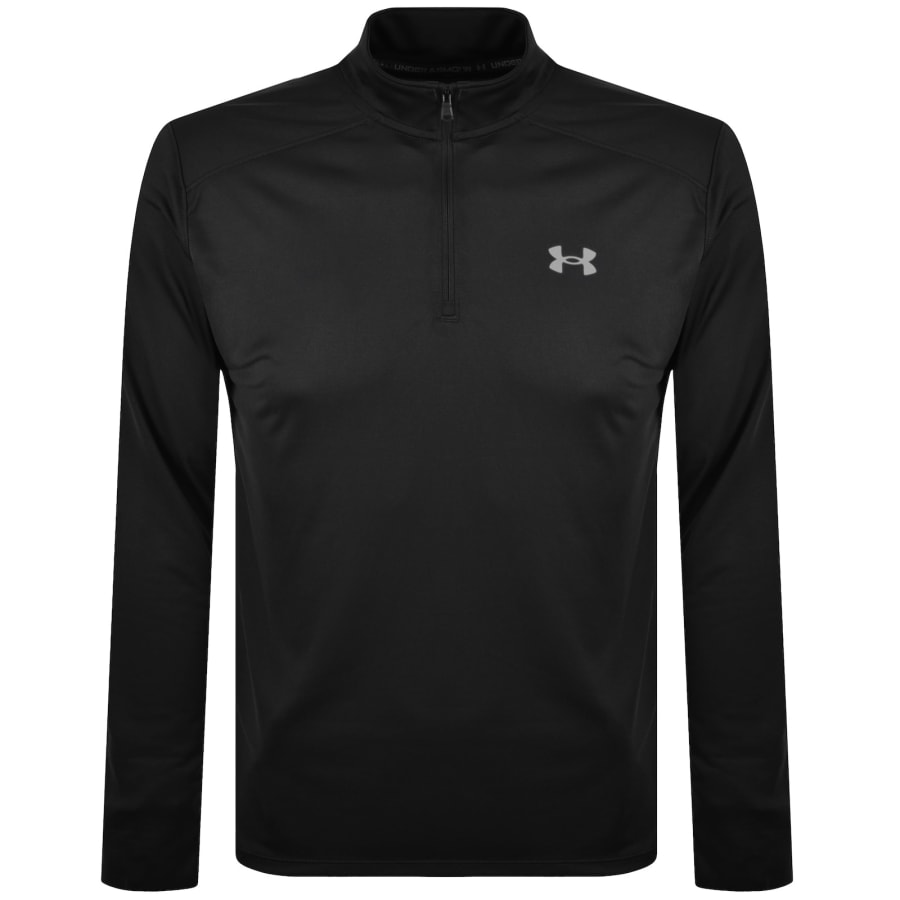 Image number 2 for Under Armour Utility Quarter Zip T Shirt Black