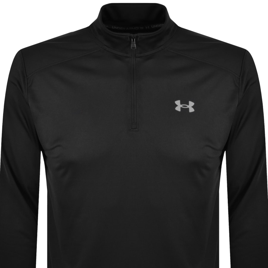 Image number 3 for Under Armour Utility Quarter Zip T Shirt Black