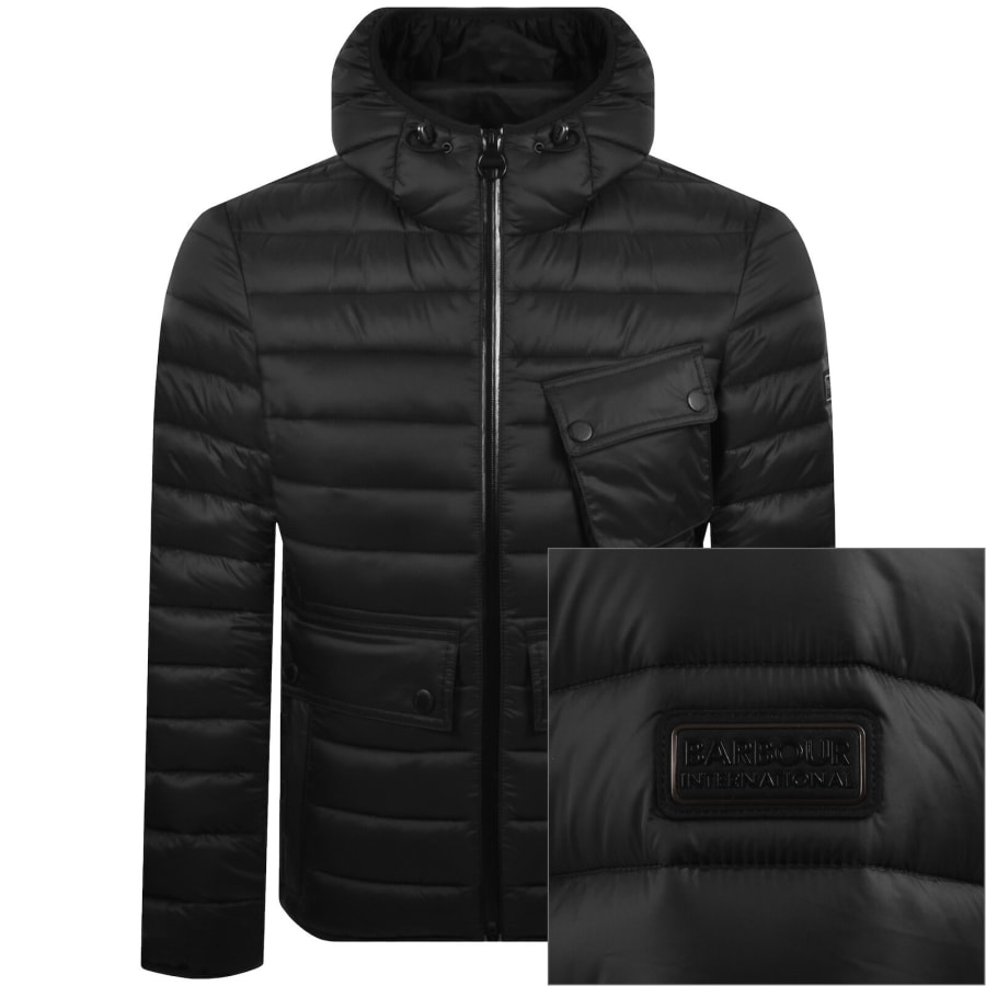 Image number 1 for Barbour International Ouston Puffer Jacket Black