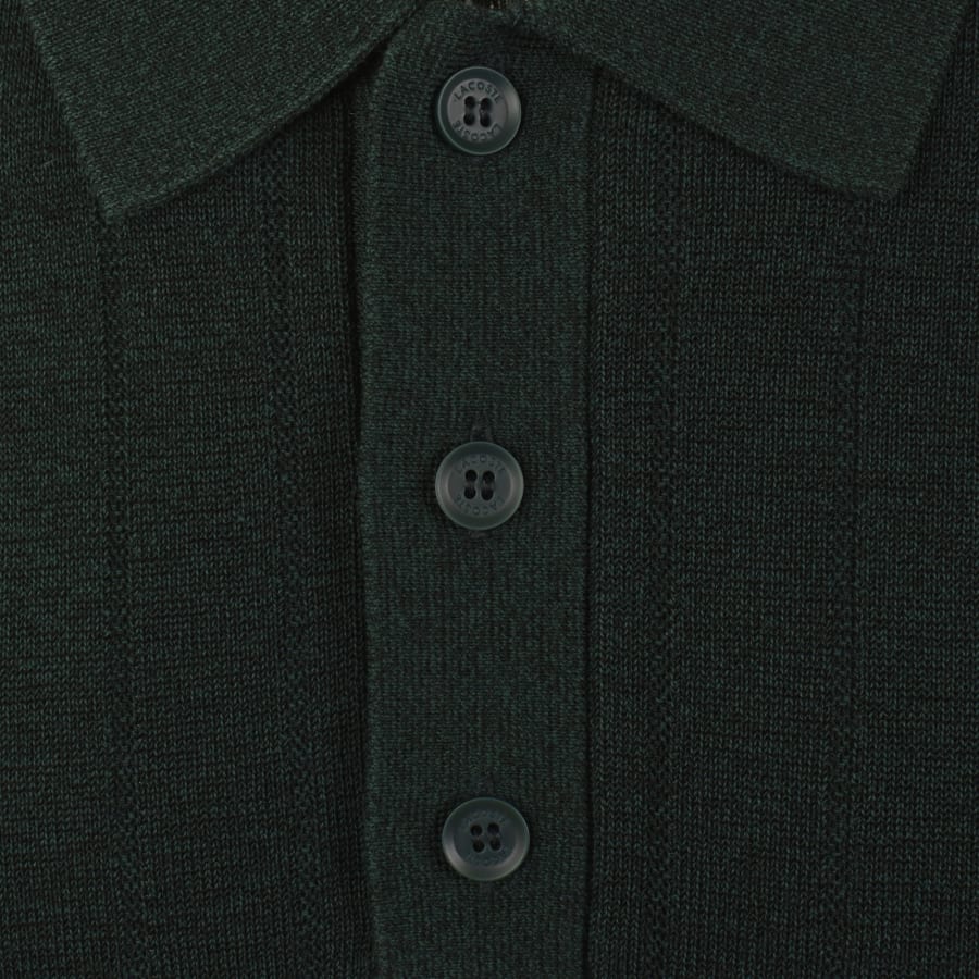 Image number 4 for Lacoste Knit Polo Shirt Green