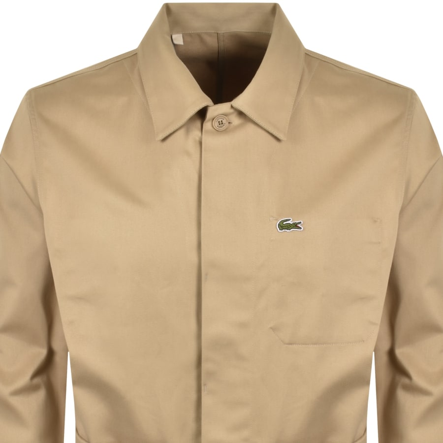 Image number 2 for Lacoste Overshirt Beige