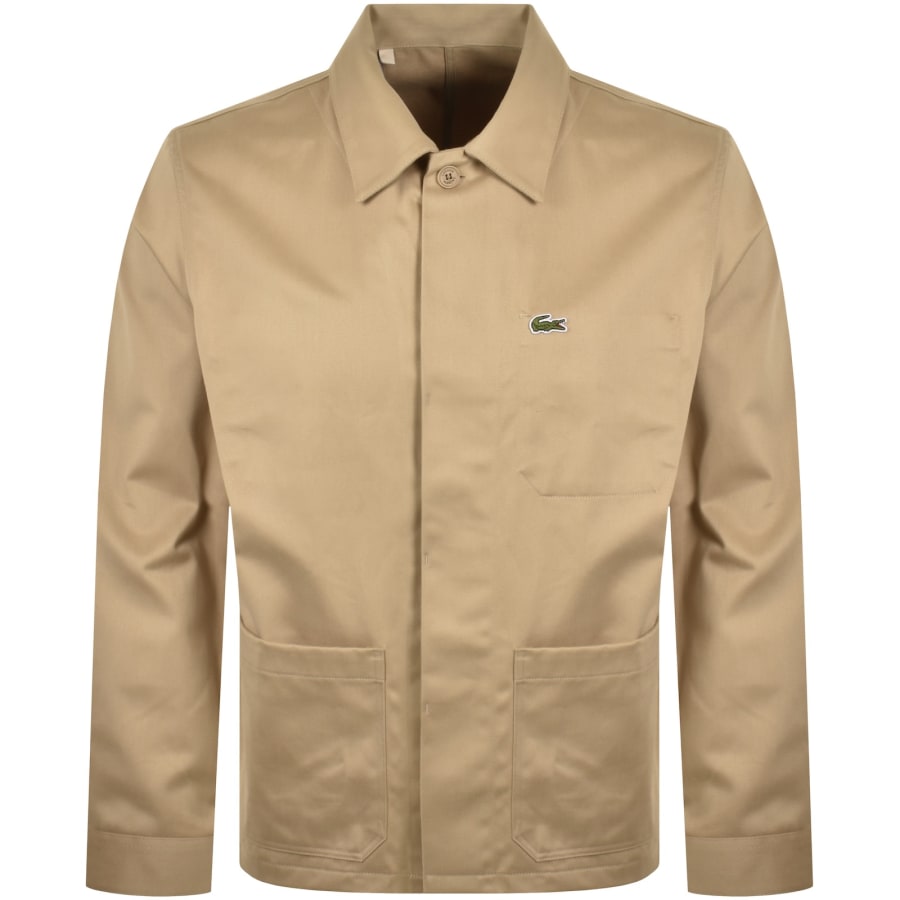 Image number 1 for Lacoste Overshirt Beige