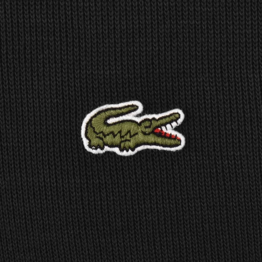 Image number 3 for Lacoste Half Zip Logo Sweatshirt Black