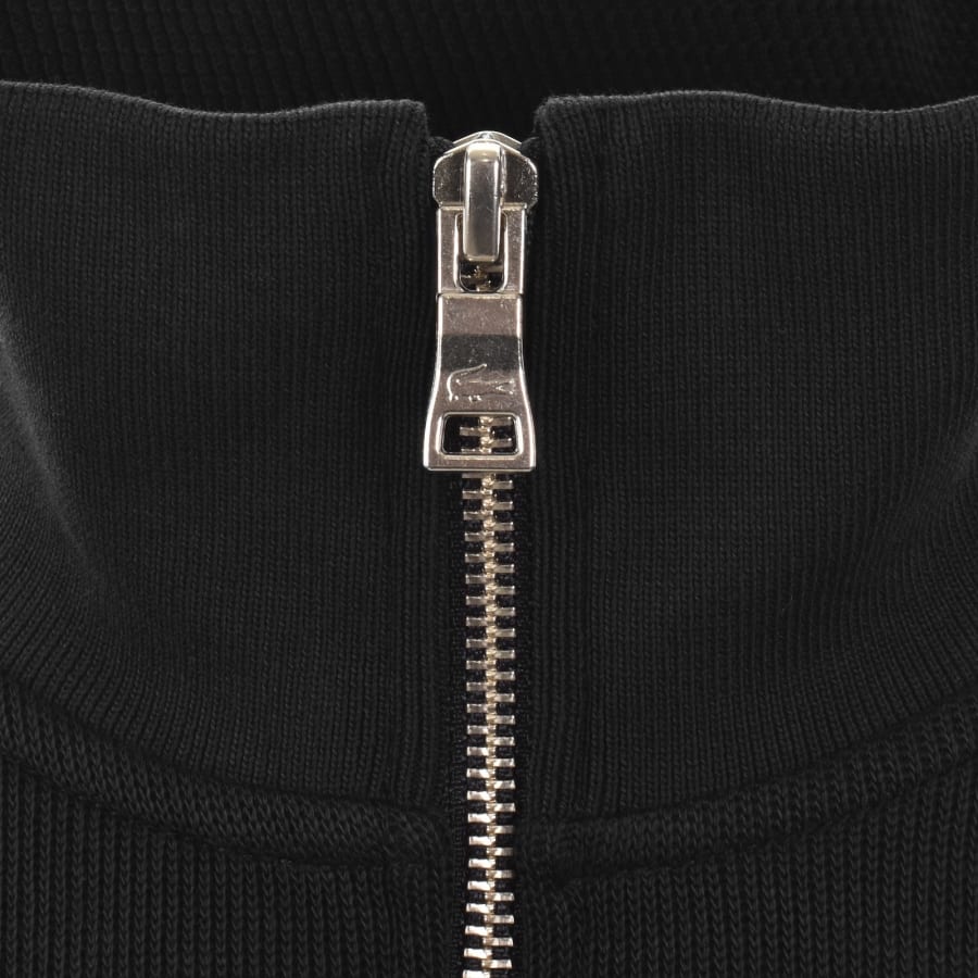 Image number 4 for Lacoste Half Zip Logo Sweatshirt Black