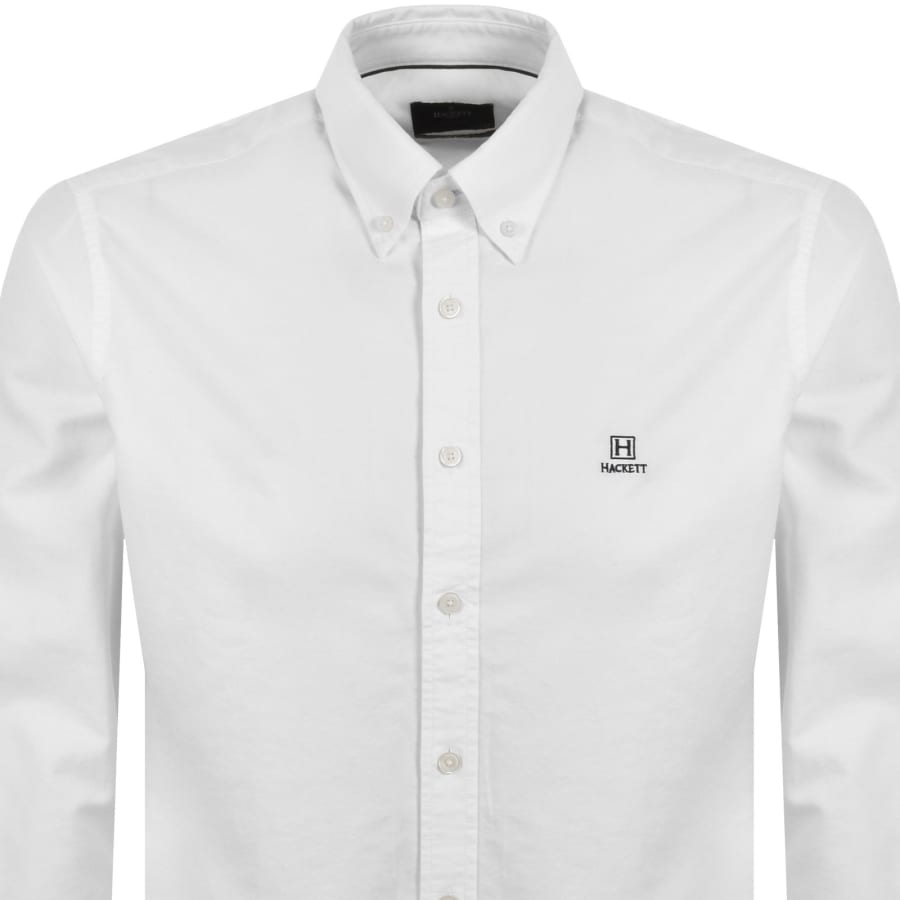 Image number 2 for Hackett Heritage Oxford Shirt White