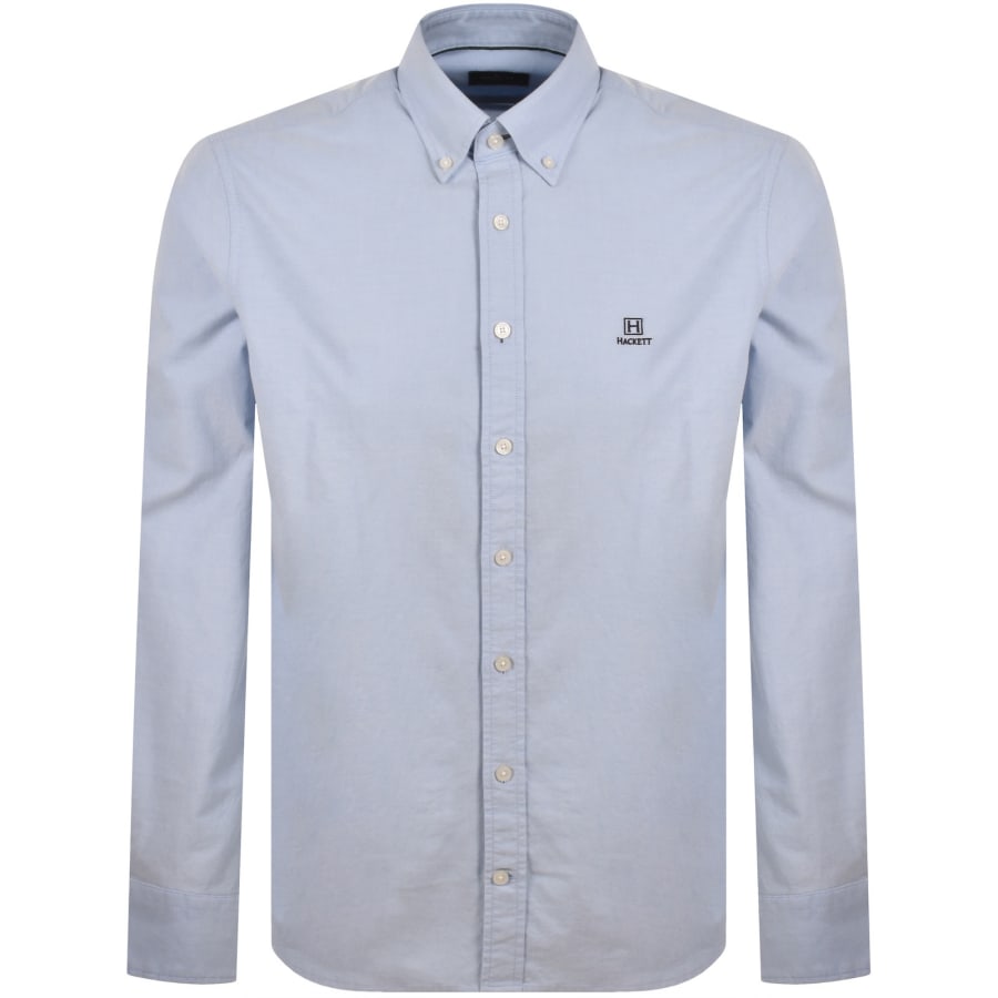 Image number 1 for Hackett Heritage Oxford Shirt Blue