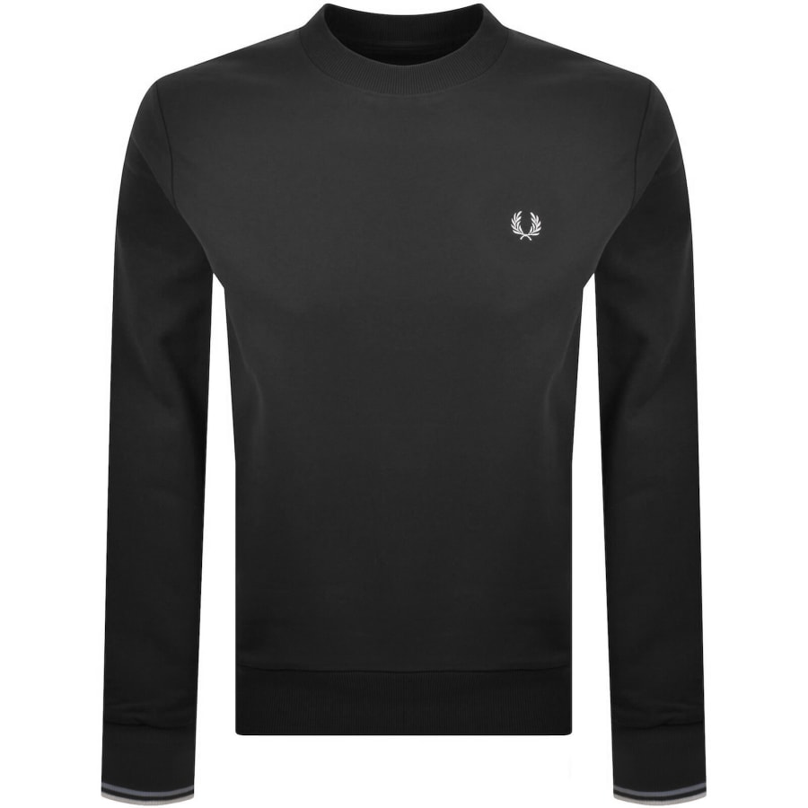 Image number 1 for Fred Perry Crew Neck Sweatshirt Anchor Grey