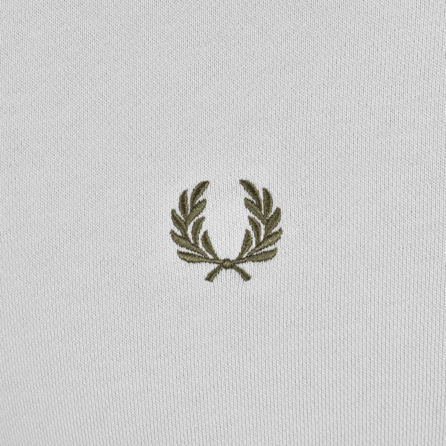 Image number 3 for Fred Perry Crew Neck Sweatshirt Slate Grey