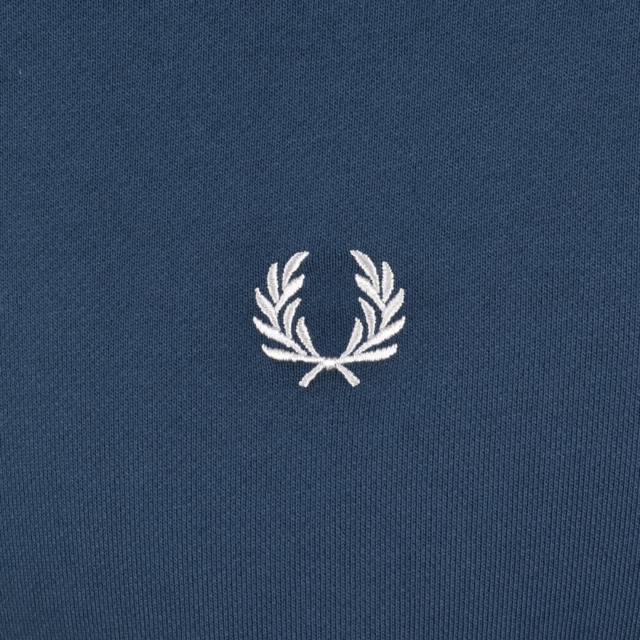 Image number 3 for Fred Perry Crew Neck Sweatshirt Midnight Blue