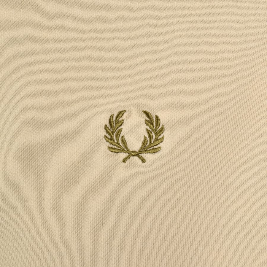 Image number 3 for Fred Perry Collared Sweatshirt Beige