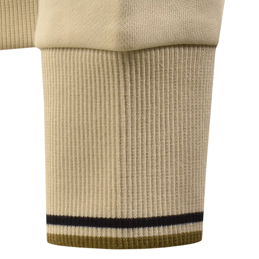 Image number 5 for Fred Perry Collared Sweatshirt Beige