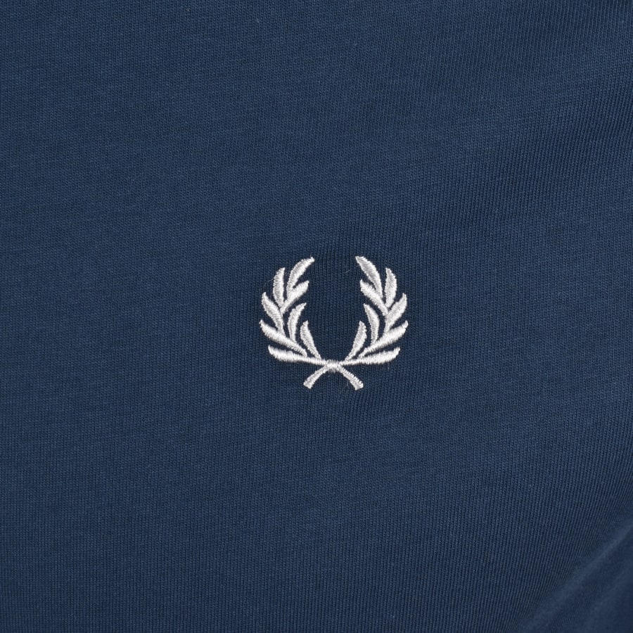 Image number 3 for Fred Perry Ringer T Shirt Mod Blue