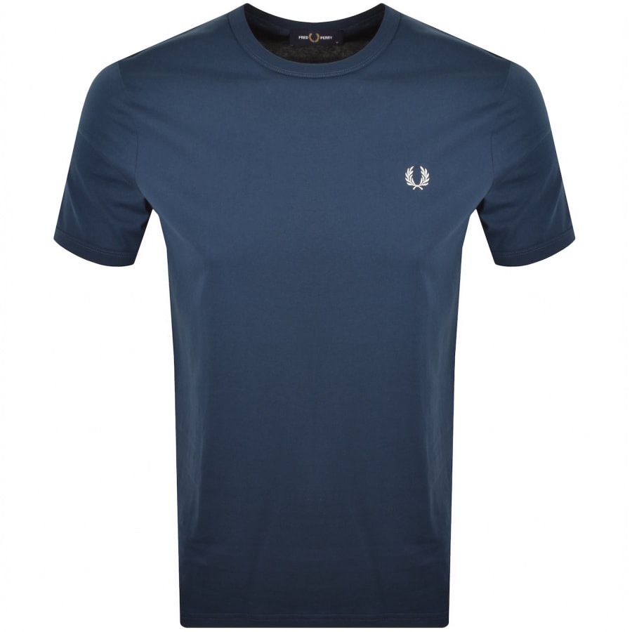 Image number 1 for Fred Perry Ringer T Shirt Mod Blue
