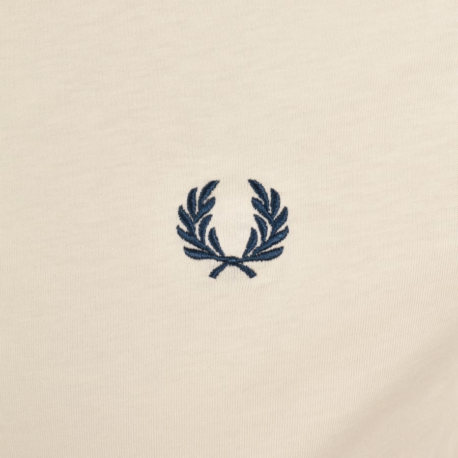 Image number 3 for Fred Perry Ringer T Shirt Cream
