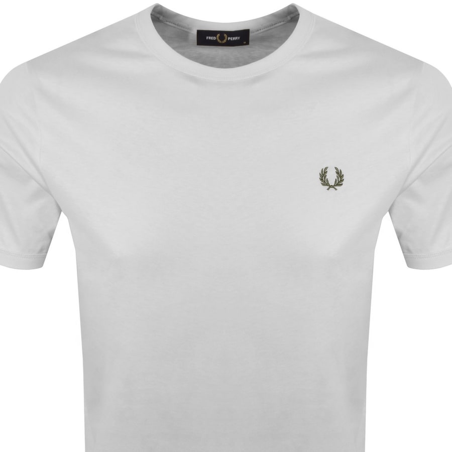 Image number 2 for Fred Perry Ringer T Shirt Slate Grey