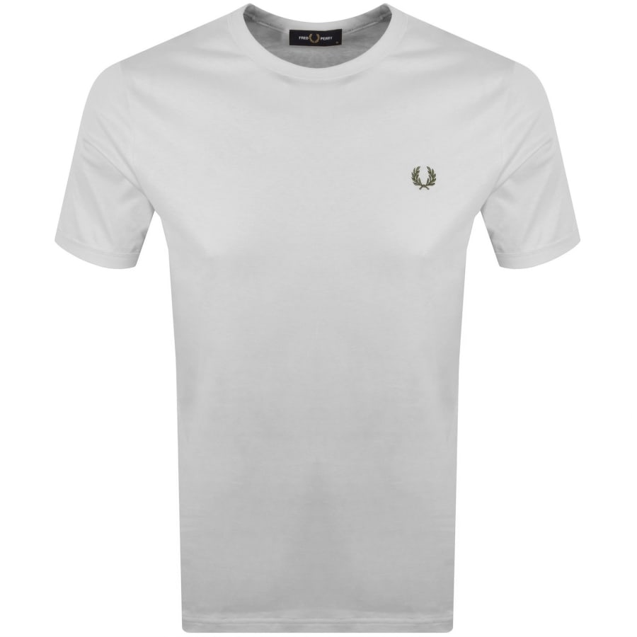 Image number 1 for Fred Perry Ringer T Shirt Slate Grey