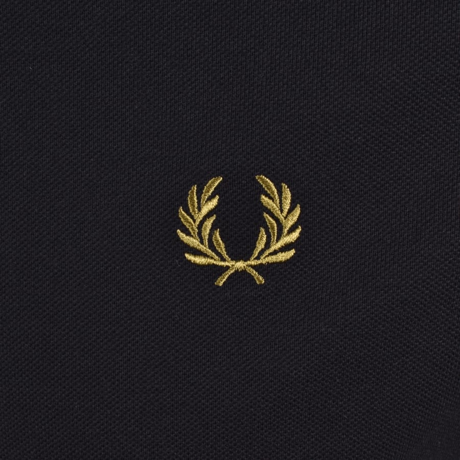 Image number 3 for Fred Perry Twin Tipped Cuff T Shirt Navy