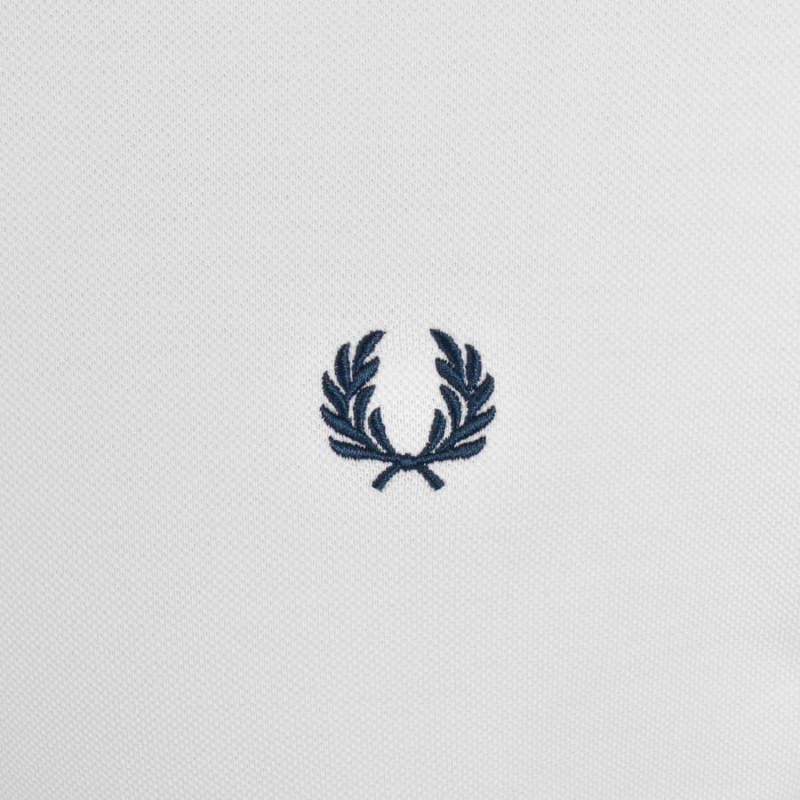 Image number 3 for Fred Perry Tipped Cuff T Shirt White