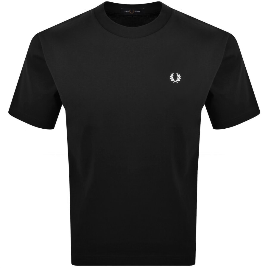 Image number 2 for Fred Perry Digital Print T Shirt Black