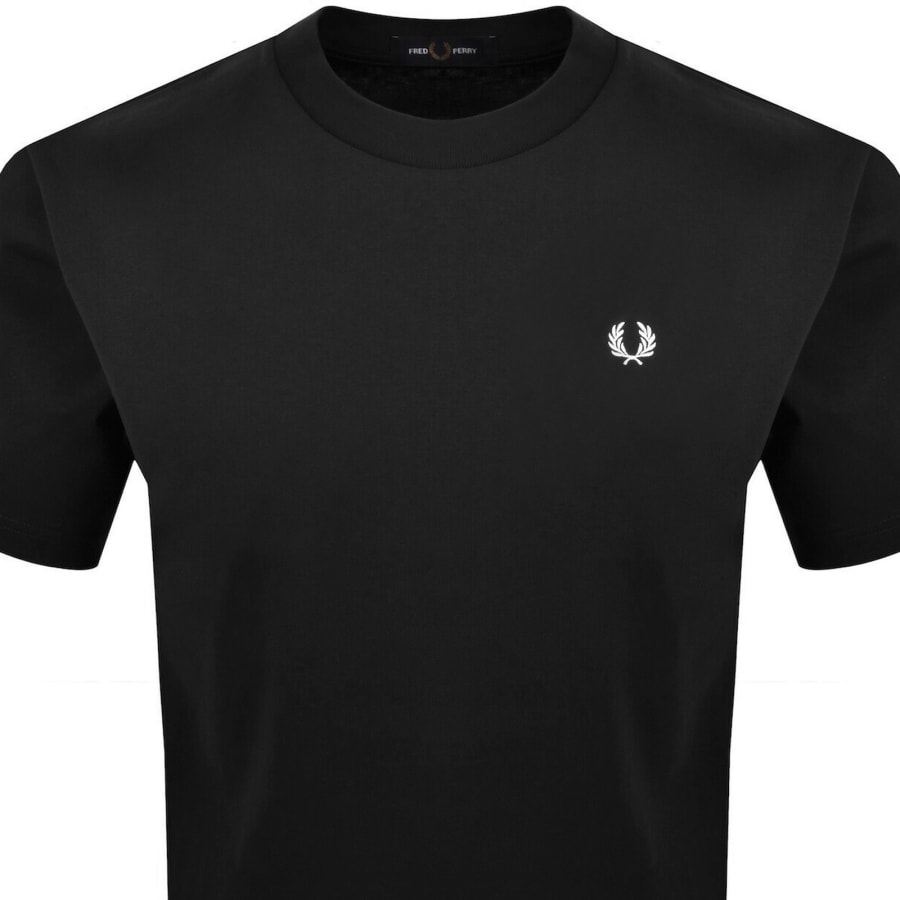 Image number 3 for Fred Perry Digital Print T Shirt Black