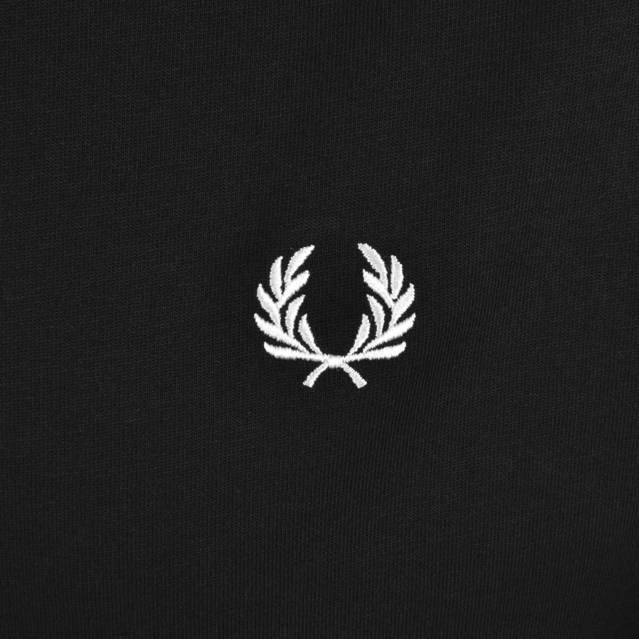 Image number 4 for Fred Perry Digital Print T Shirt Black
