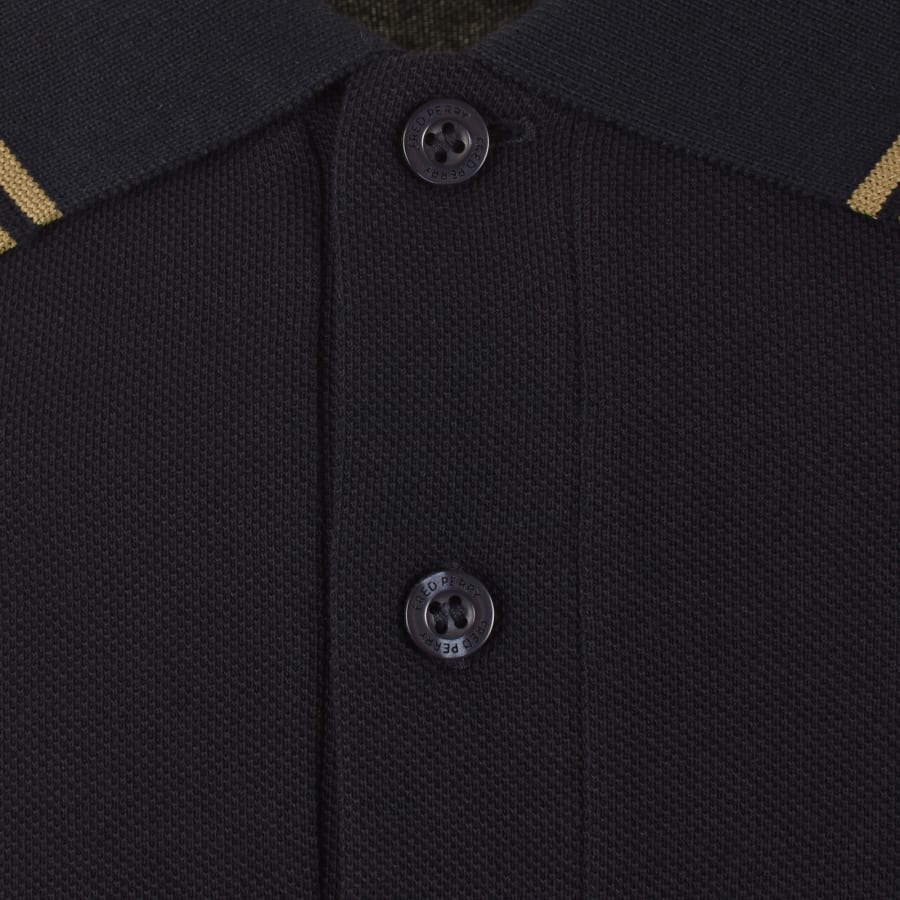 Image number 4 for Fred Perry Twin Tipped Polo T Shirt Navy